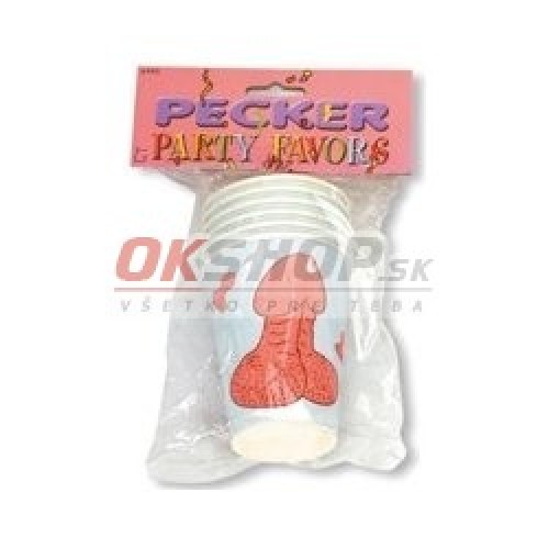 POHÁRE S Penis POTLAČOU - bal. 6ks