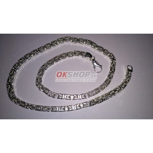 Strieborná retiazka kráľovský vzor